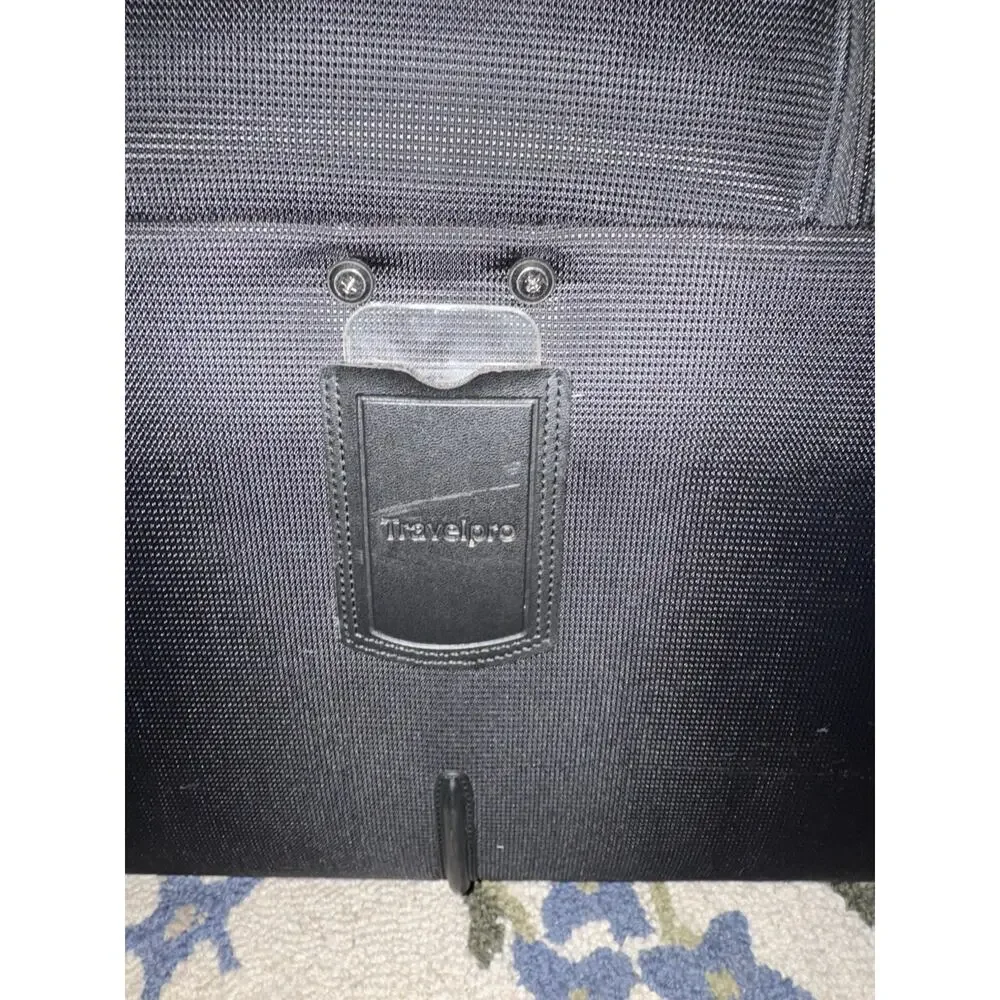 Travelpro Rolling Garment Carry On Suitcase Black Flight Crew Luggage Case